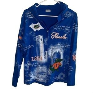 FL Gators Light Weight Zip Front Hoodie